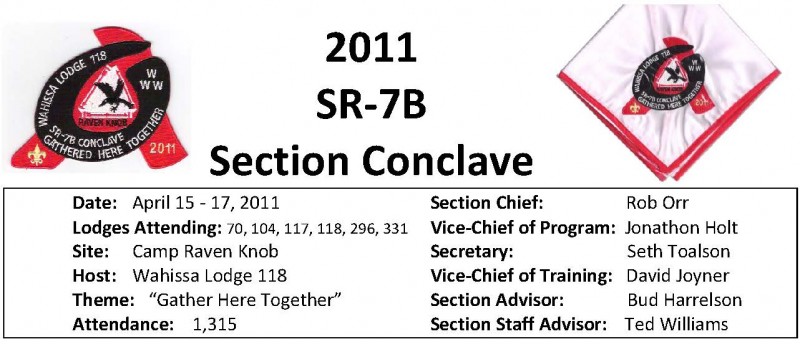 2011 SR7B Conclave Report