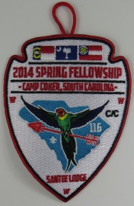 Santee Lodge 116 Spring Fellowship Patch