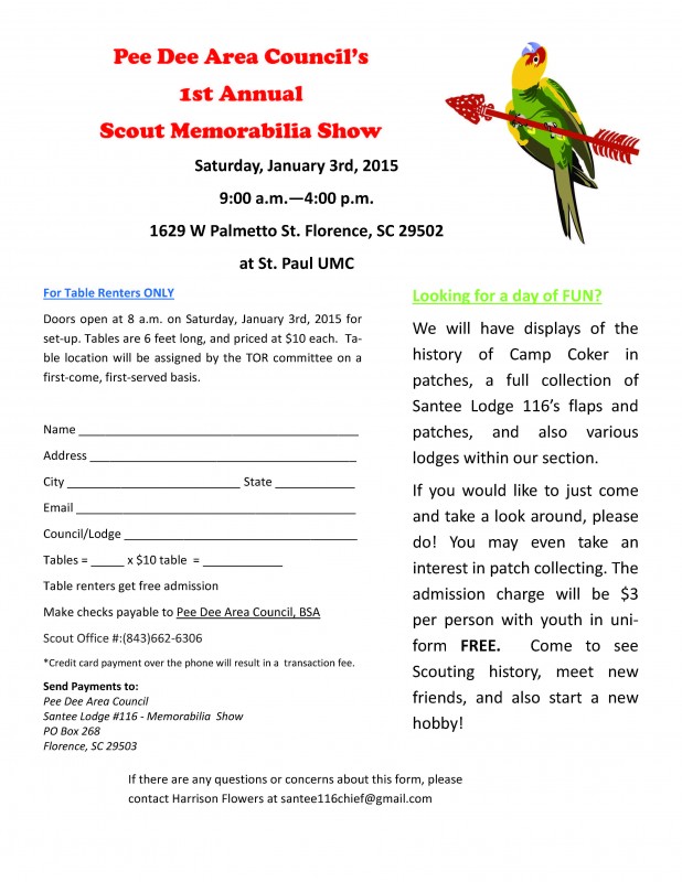 Scout Memorabilia Show 2015 Flyer Final Version