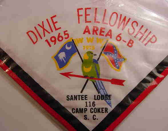 1965 Dixie Staff Neckerchief - not the "SANTEE LODGE 116" that is missing from the regular issue.